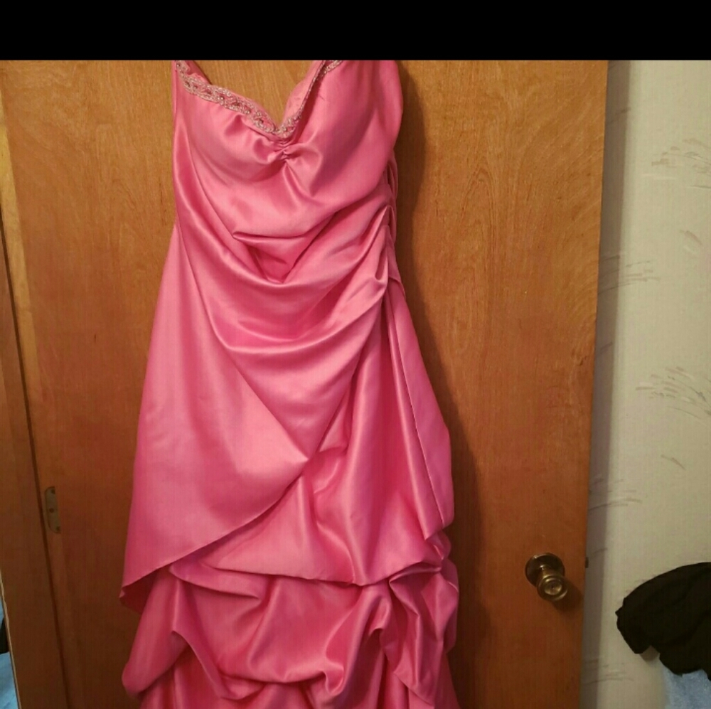 Pink Satin Formal 18W